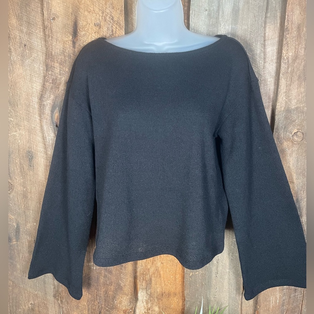 H&M Boat Neck Black Sweater - size XSmall - NWT